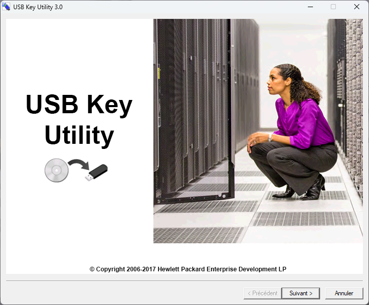 Utilisation de l’USB Key Utility