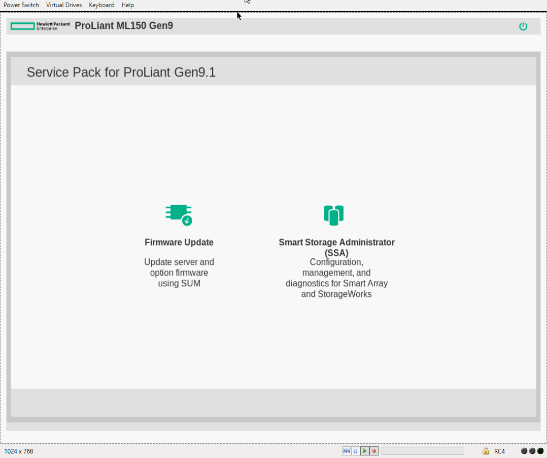 Sélection de la mise à jour du firmware